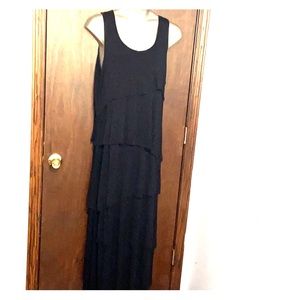 Design History Black Tiered XL Dress